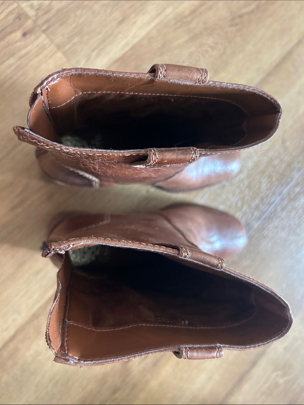 Vince Camuto Brown Leather Ankle Boots - Picture 5 of 10